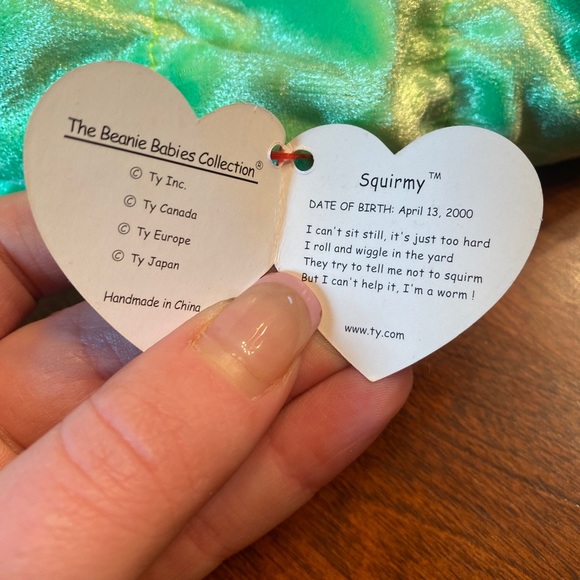 Original, first generation “Squirmy” Ty Beanie Babies - Picture 2 of 7